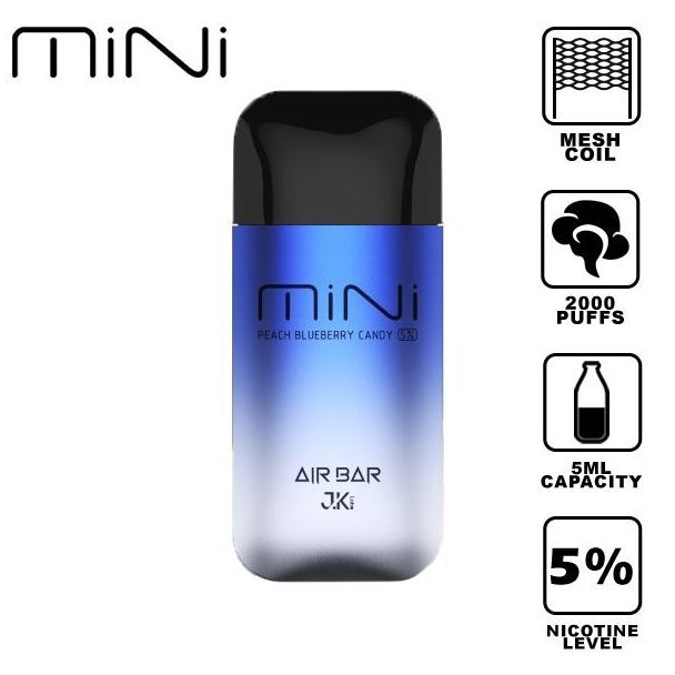 Air Bar Mini Peach Blueberry Candy
