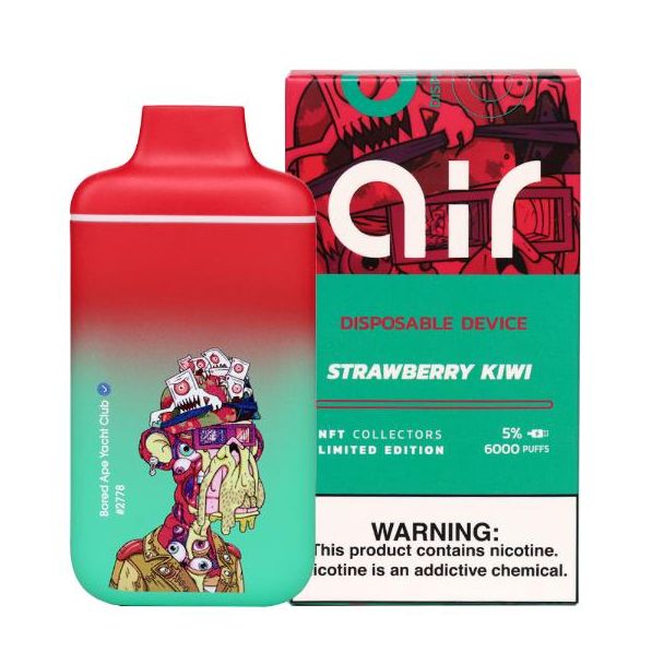 Strawberry Kiwi Air NFT Edition 6000 Puffs Disposable 10-Pack