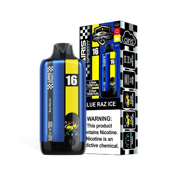 Airis Speedy 15,000 Puffs Disposable Blue Raz Ice