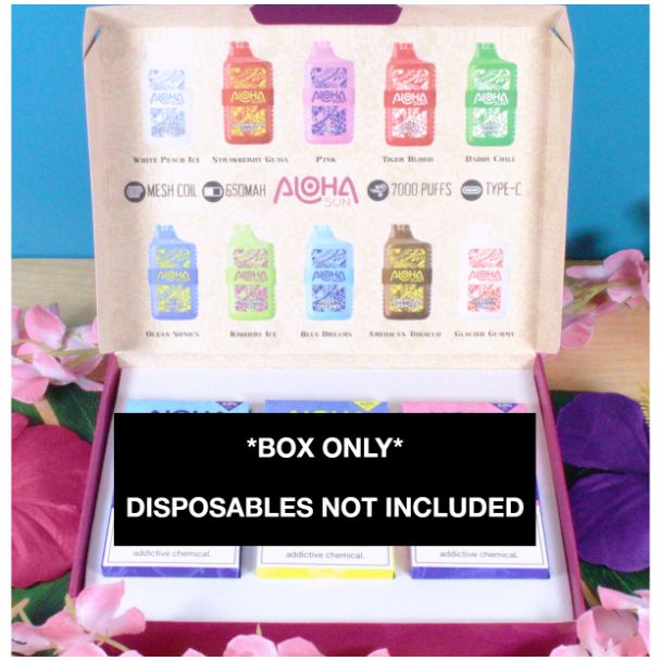 Aloha Sun 7000 Puffs Disposable Samples Box Only indicator