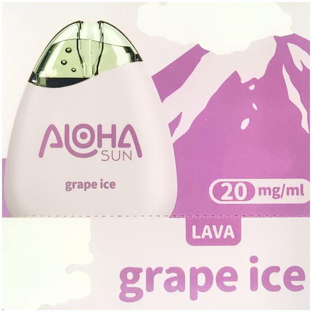 Aloha Sun Lava 1000 Puffs Disposable Grape Ice Graphic Square