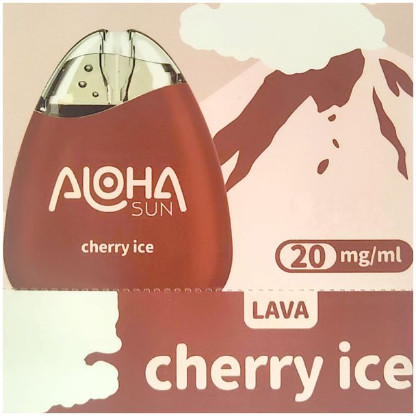 Aloha Sun Lava 1000 Puffs Disposable Cherry Ice Graphic Square