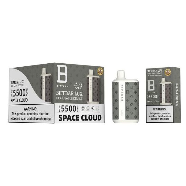 Space Cloud Biff Bar Luxx 5500 Puffs Disposable 10-Pack Bulk Deal!