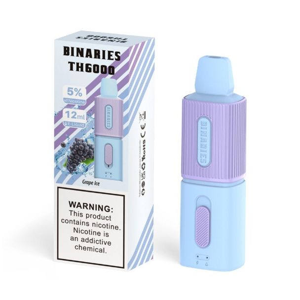 Best Deal HorizonTech Binaries Cabin TH6000 Puffs Disposable - Grape Ice