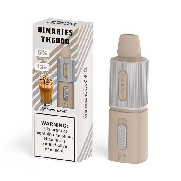 Best Deal HorizonTech Binaries Cabin TH6000 Puffs Disposable - Iced Sweet Cream Latte