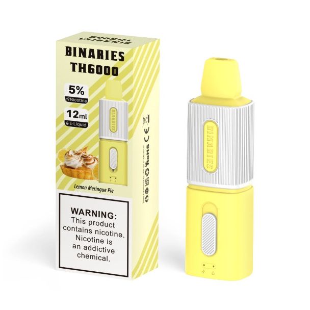 Best Deal HorizonTech Binaries Cabin TH6000 Puffs Disposable - Lemon Meringue Pie