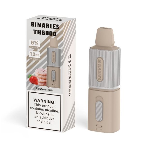 Best Deal HorizonTech Binaries Cabin TH6000 Puffs Disposable - Strawberry Cookies