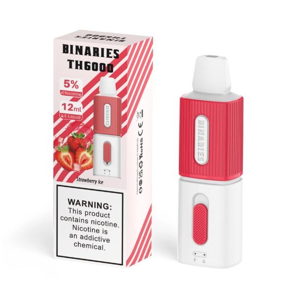 Best Deal HorizonTech Binaries Cabin TH6000 Puffs Disposable - Strawberry Ice