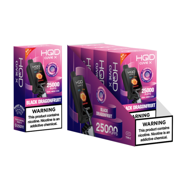HQD Cuvie X 25,000 Puff Disposable - Black Dragonfruit