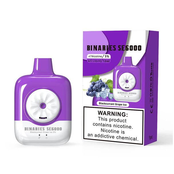 Best Deal HorizonTech Binaries Cabin SE6000 Puffs Disposable - Blackcurrant Grape Ice