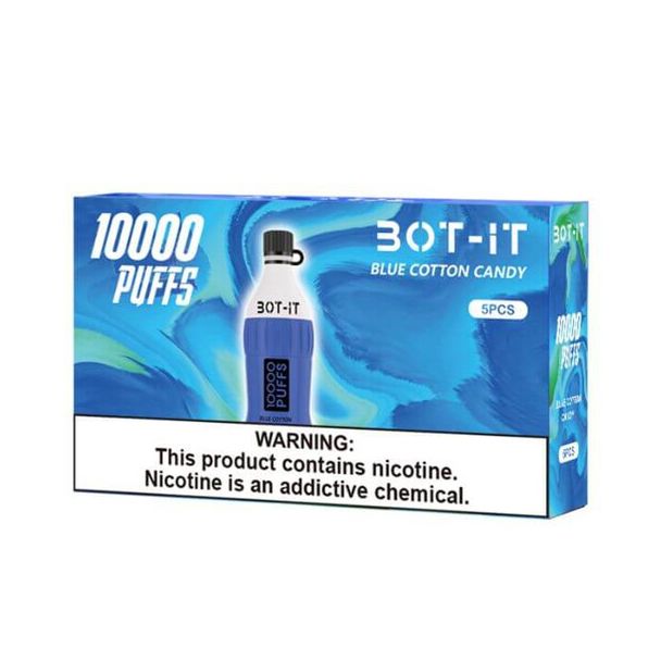 Best Deal BOT-IT 10000 Puffs Disposable 5 Pack - Blue Cotton Candy