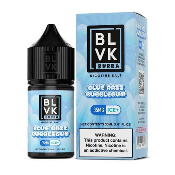 BLVK Salts 30mL Blue Razz Bubblegum