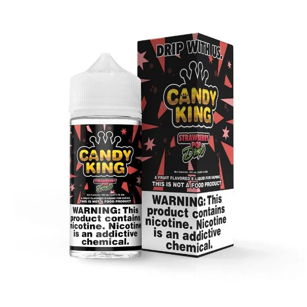 Candy King E-Liquid 100mL  Strawberry Pop Drops