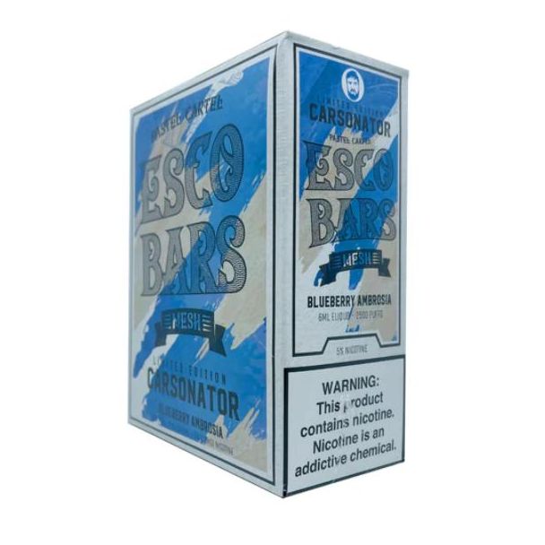 Blueberry Ambrosia Carsonator x Esco Bars 2500 Puffs Disposable 10-Pack Bulk Deal!