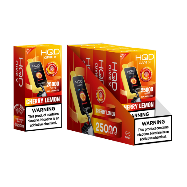 HQD Cuvie X 25,000 Puff Disposable - Cherry Lemon