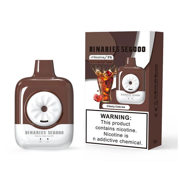 Best Deal HorizonTech Binaries Cabin SE6000 Puffs Disposable - Cherry Cola Ice