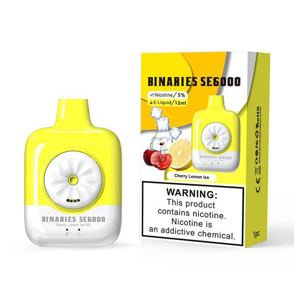 Best Deal HorizonTech Binaries Cabin SE6000 Puffs Disposable - Cherry Lemon Ice