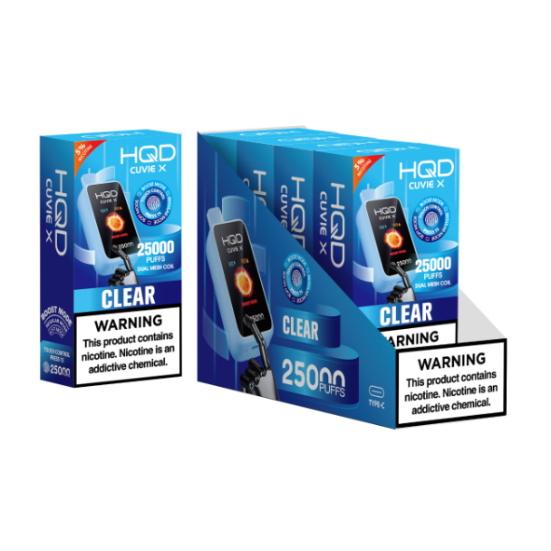 HQD Cuvie X 25,000 Puff Disposable - Clear