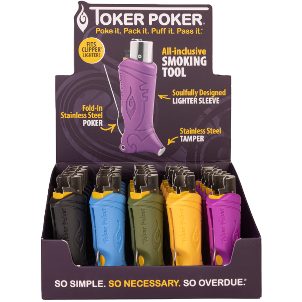 Toker Poker 25 count display Clipper Standard Mix edition bulk pricing!