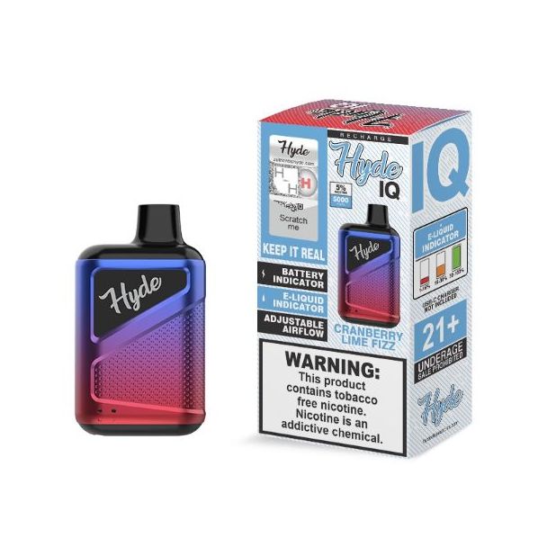 Cranberry Lime Fizz Hyde IQ 5000 Puffs Single Disposable 