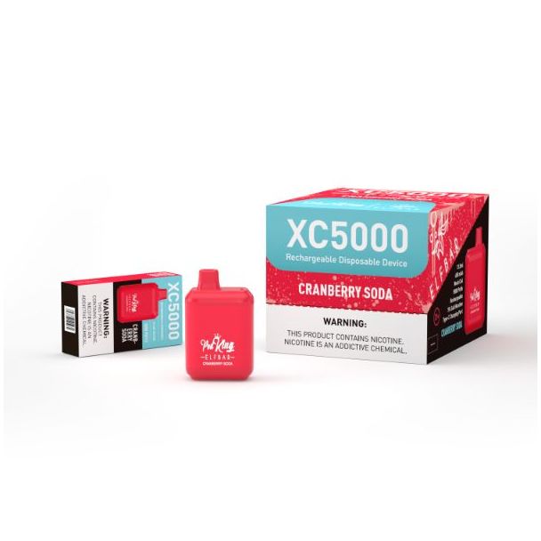 Cranberry Soda Pod King x Elf Bar XC5000 Disposable 10-Pack 