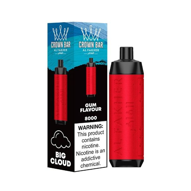 Crown Bar AF8000 Rechargeable Disposable - Gum Flavour