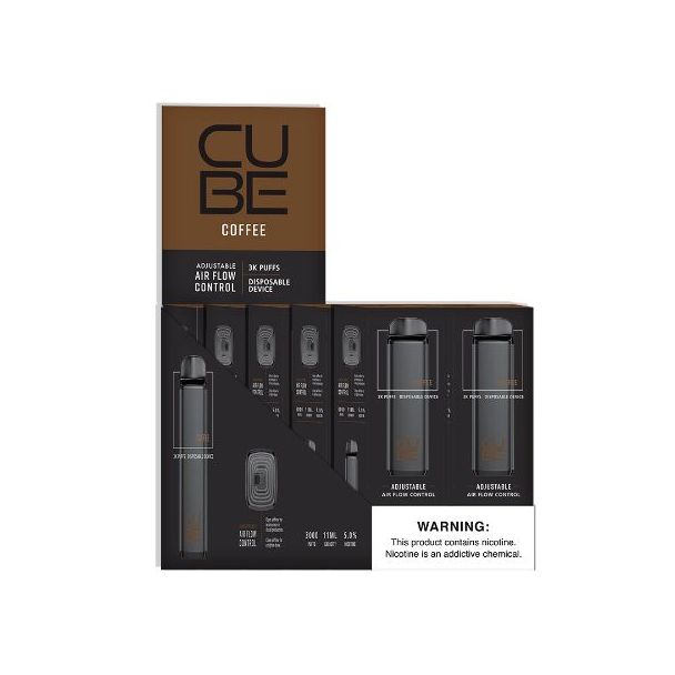 VaporTech Cube Disposable 10-Pack - Coffee