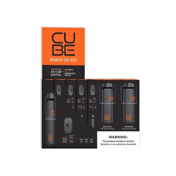 VaporTech Cube Disposable 10-Pack Mango Colada