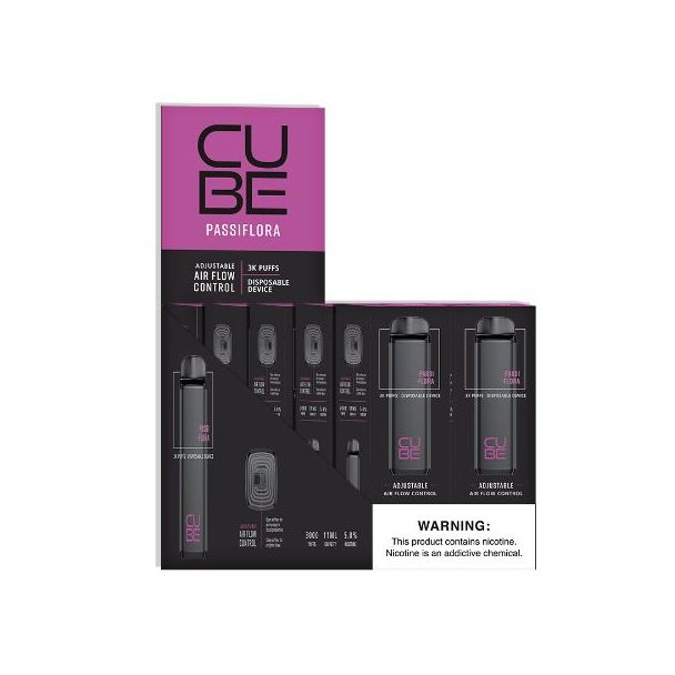 VaporTech Cube Disposable 10-Pack Passiflora