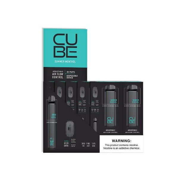  VaporTech Cube Disposable 10-Pack Summer Menthol