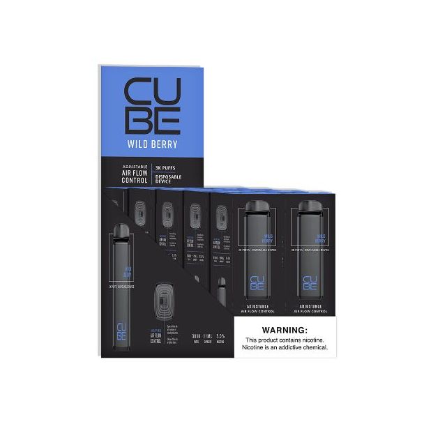 VaporTech Cube Disposable 10-Pack Wild Berry