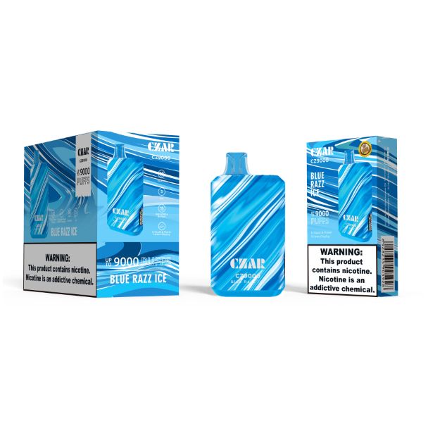 Czar CZ9000 9000 Puffs Disposable Blue Razz Ice