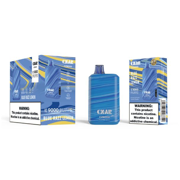 Czar CZ9000 9000 Puffs Disposable Blue Razz Lemon