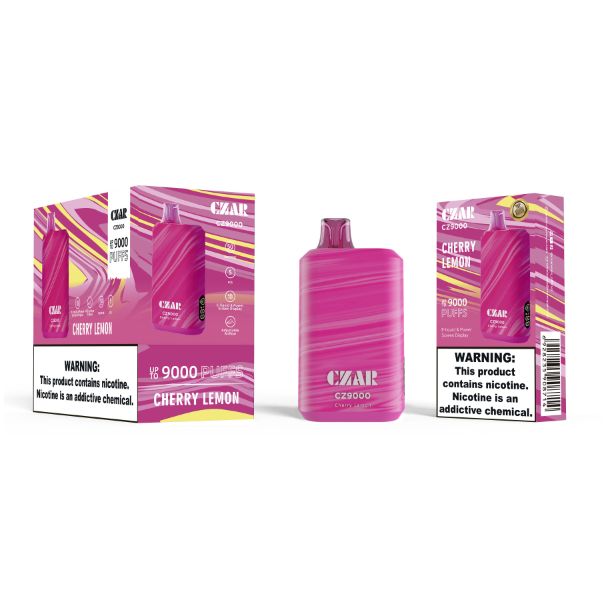 Czar CZ9000 9000 Puffs Disposable Cherry lemon