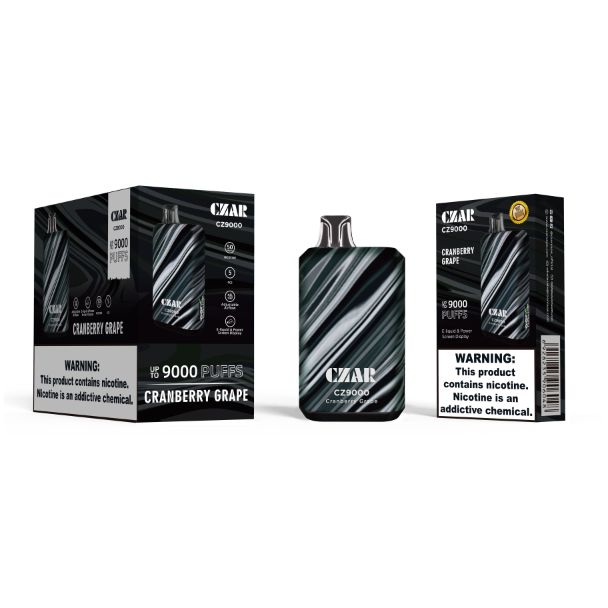 Czar CZ9000 9000 Puffs Disposable Cranberry Grape