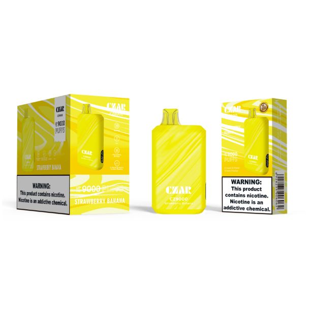 Czar CZ9000 9000 Puffs Disposable Strawberry Banana