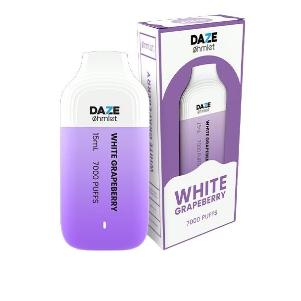Daze-7000-Puffs- white grapeberry 0mg