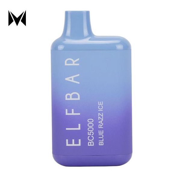 Blue Razz Ice Elf Bar BC5000 Single Disposable Bulk Deal!