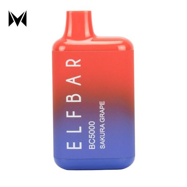 Sakura Grape Elf Bar BC5000 Single Disposable