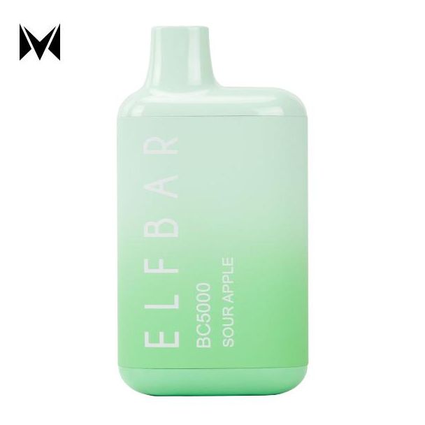 Sour Apple Elf Bar BC5000 Single Disposable
