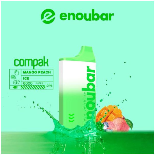 Mango Peach Ice ENOUBAR Compak Rechargeable Disposable Device Ejuices Wholesale Price
