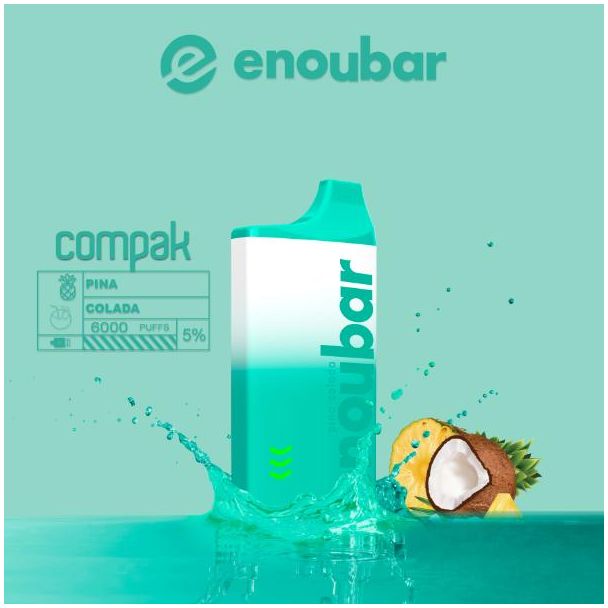 Pina Colada ENOUBAR Compak Rechargeable Disposable Device 
