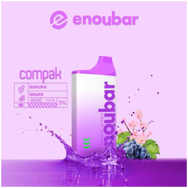 Sakura Grape ENOUBAR Compak Rechargeable Disposable Device 
