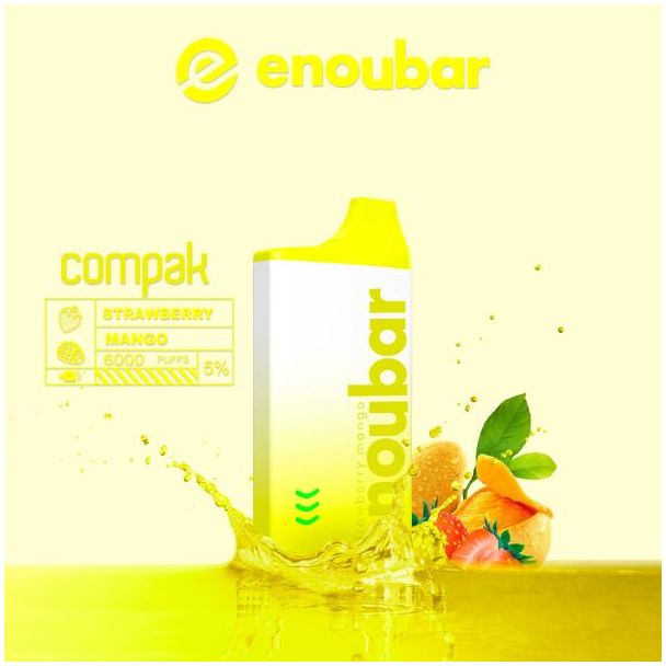 Strawberry Mango ENOUBAR Compak Rechargeable Disposable Device
