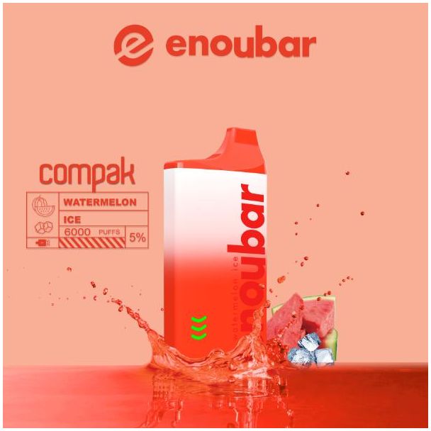 Watermelon Ice ENOUBAR Compak Rechargeable Disposable Device
