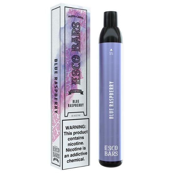 Blue Raspberry Esco Bars 2500 Puffs Single Disposable Ejuices Wholesale Deal!