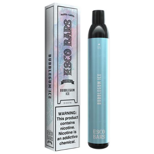 Bubblegum Ice Esco Bars 2500 Puffs Disposable 10 Pack Ejuices Wholesale Deal!