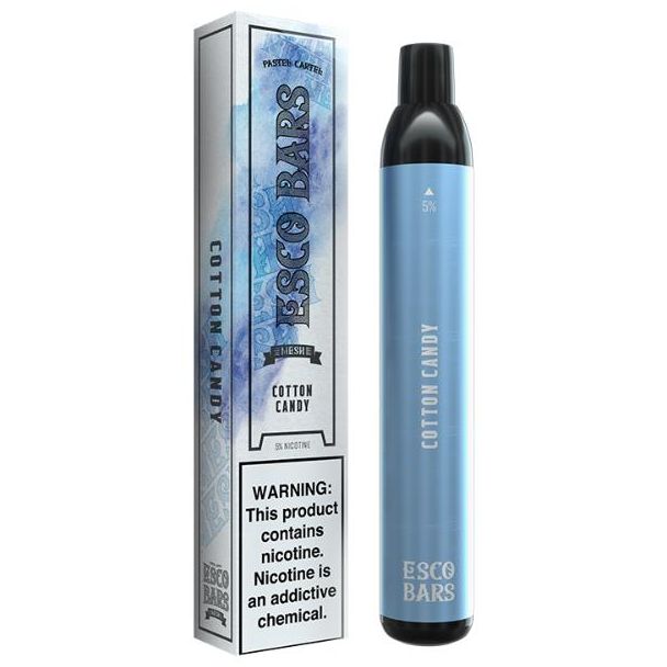 Cotton Candy Esco Bars 2500 Puffs Single Disposable Ejuices Wholesale Price!