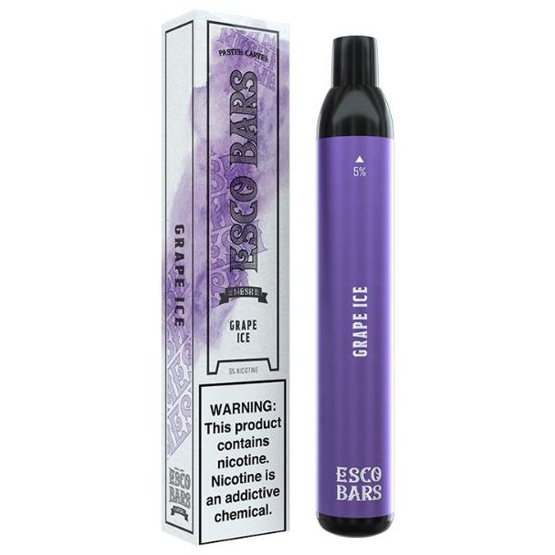 Grape Ice Esco Bars 2500 Puffs Disposable 10 Pack Ejuices Wholesale Deal!