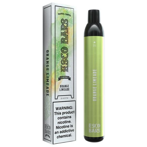 Orange Limeade Esco Bars 2500 Puffs Disposable 10 Pack Ejuices Wholesale Price!